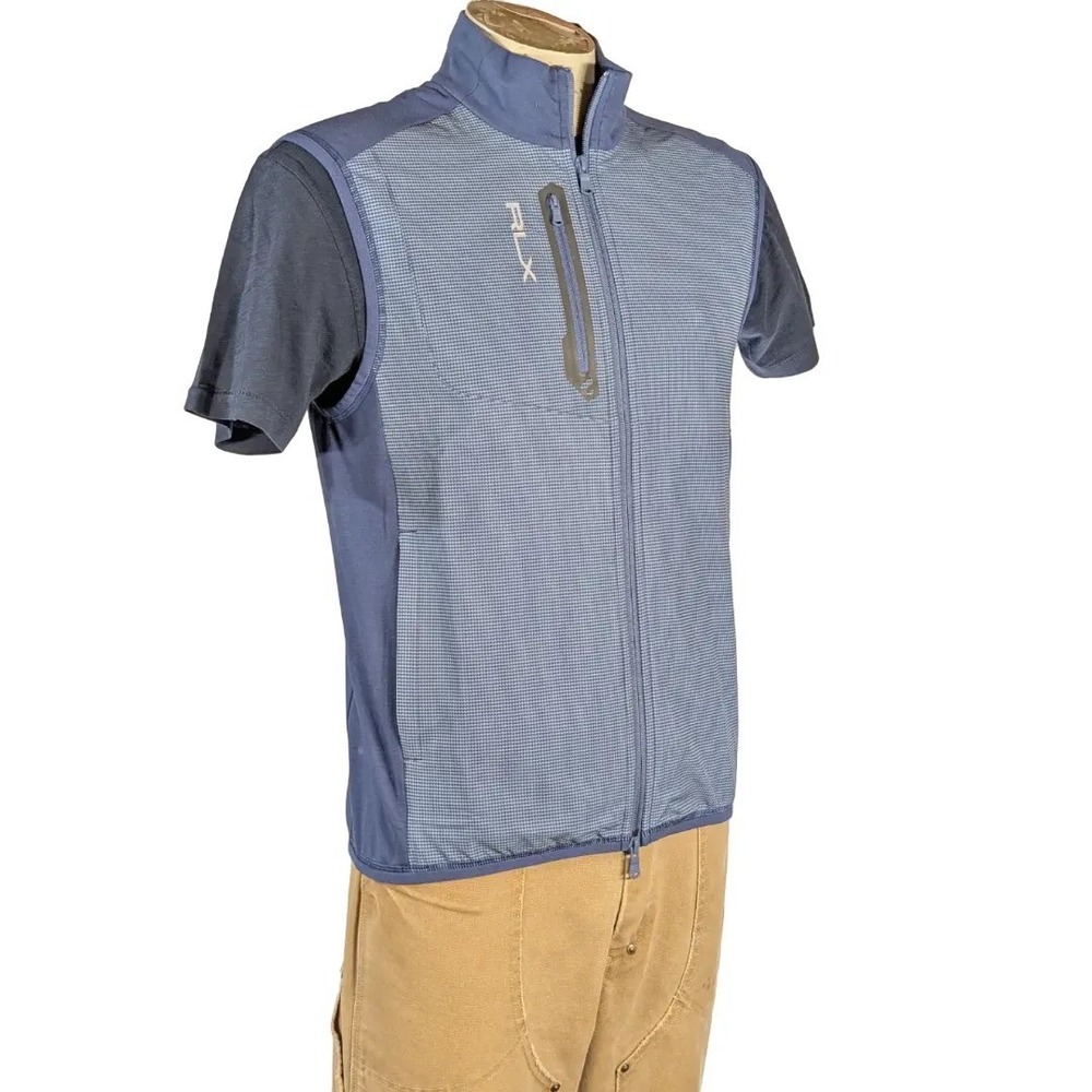 RLX Ralph Lauren Performance Golf Hybrid Full-Zip Vest Houndstooth Sz S NWT $188 - Picture 3 of 5